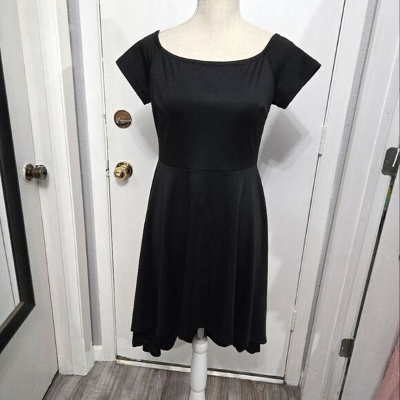 SHENBOLEN Women's Off Shoulder High Low A Line dress sz M - Picture 3 of 11